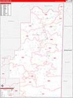 Le Flore, Ok Carrier Route Wall Map
